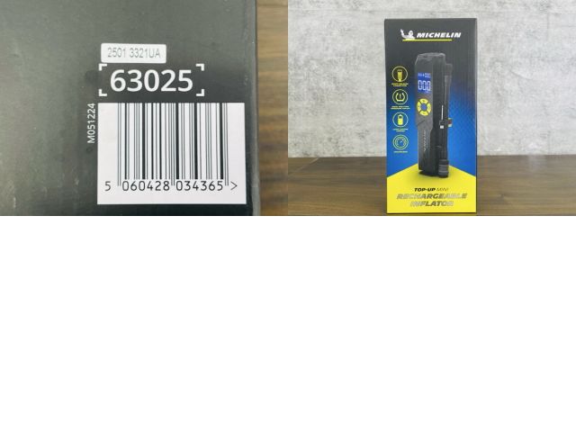 展示品 ミシュラン ポータブル電動空気入れ 【中古】動作保証 Michelin
