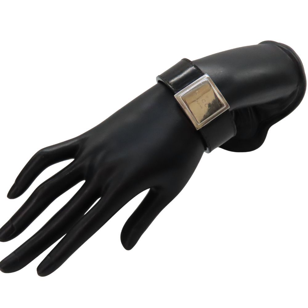 GUCCI グッチレザーバングル 中古】GUCCI グッチ バングル SV925×レザー 約18.5cm 約52.15g メンズ