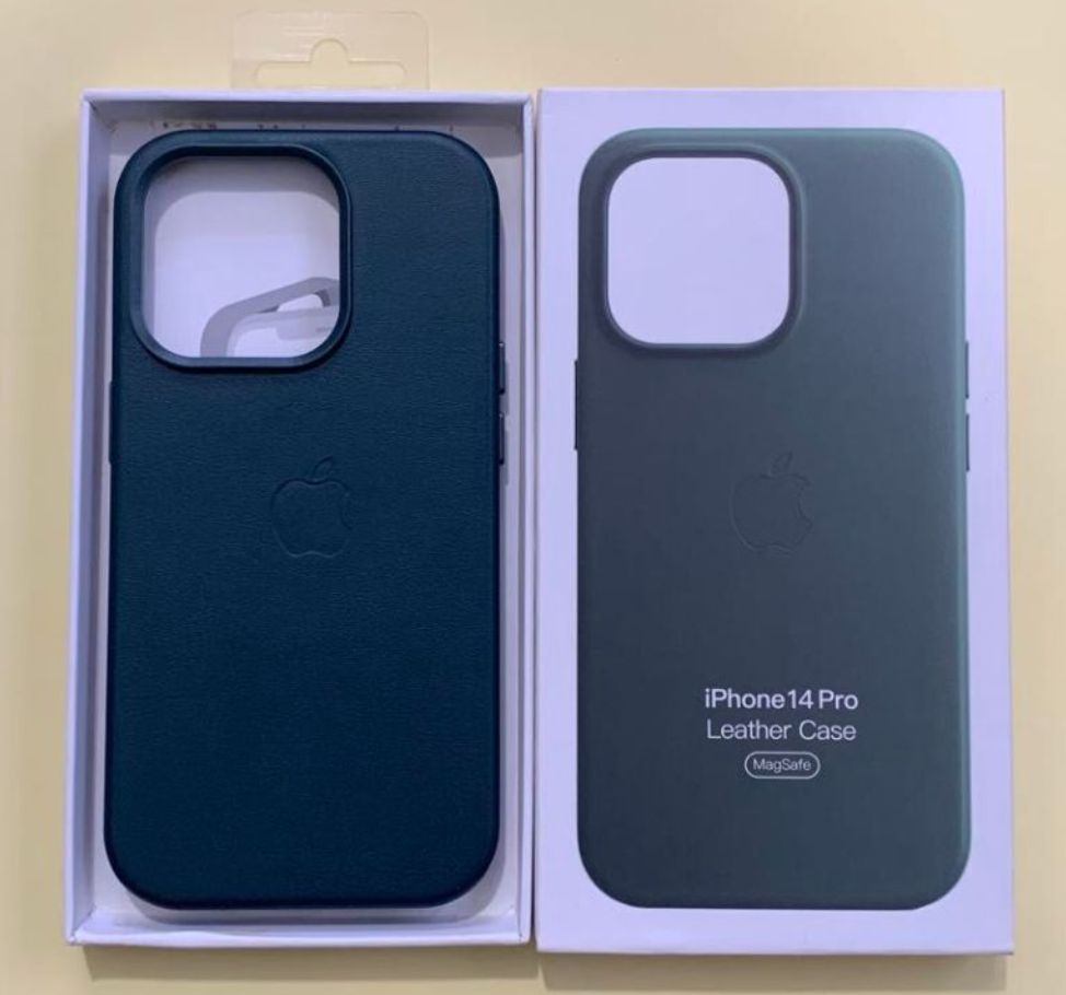 未使用 純正品 iPhone14 Pro レザーケース フォレストグリーン - メルカリ