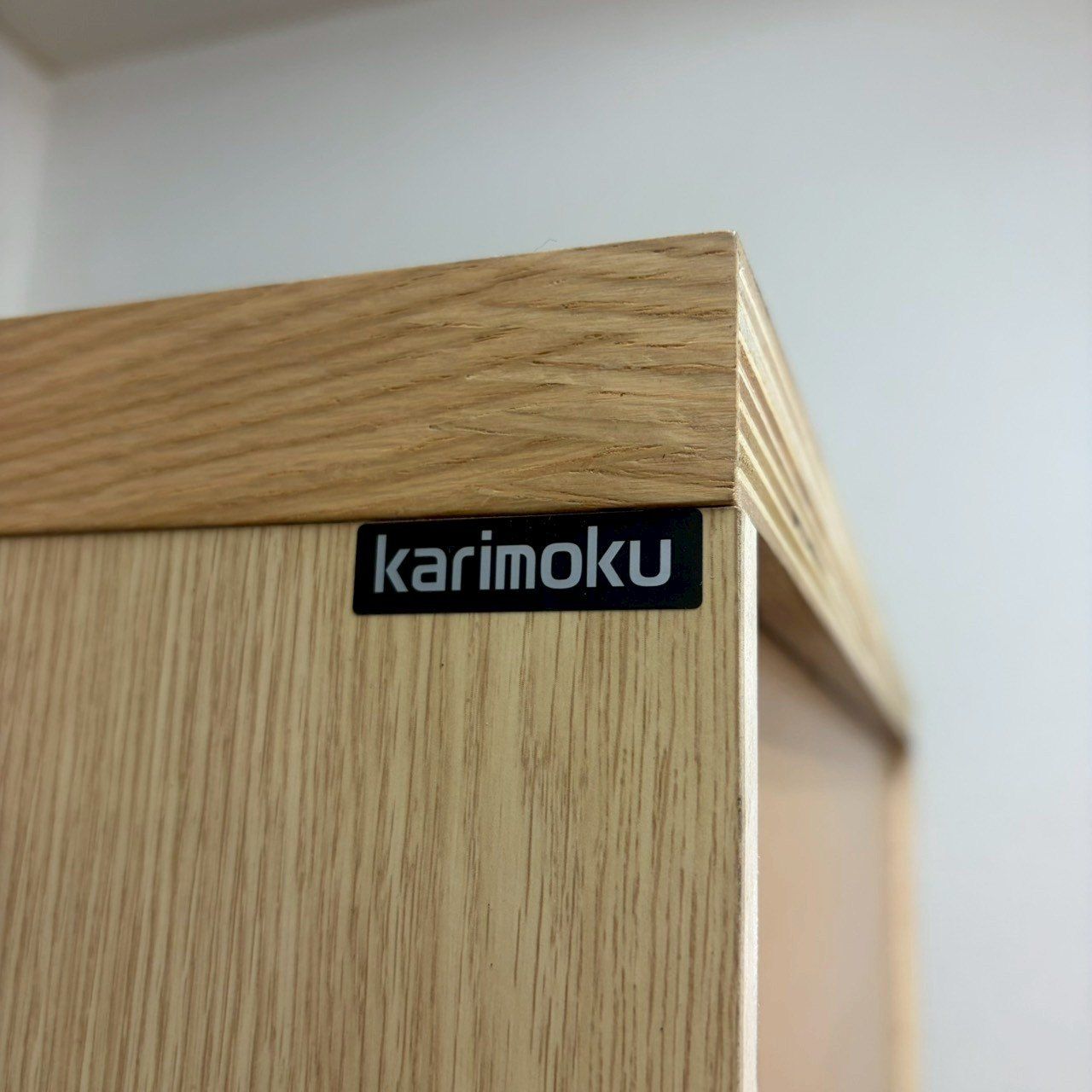 美品】カリモク karimoku キッチンボード 食器棚 ナチュラル 木目 