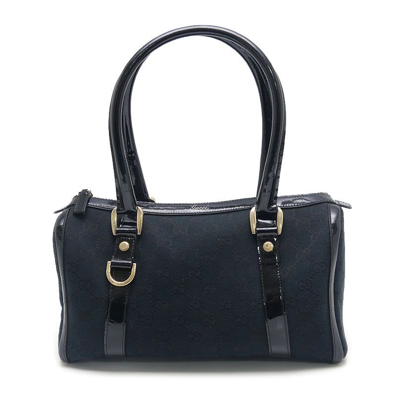 GUCCI グッチ GGシマレザー アビー ミニボストン ブラック 130942