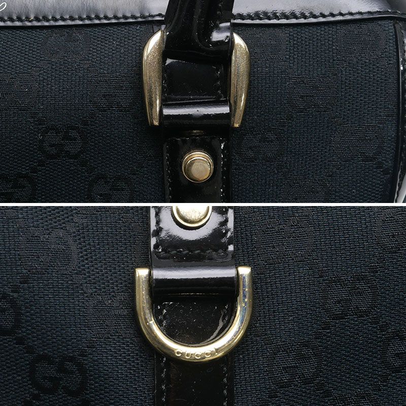 グッチ GUCCI ミニボストンバッグ 130942 GGキャンバス ブラック