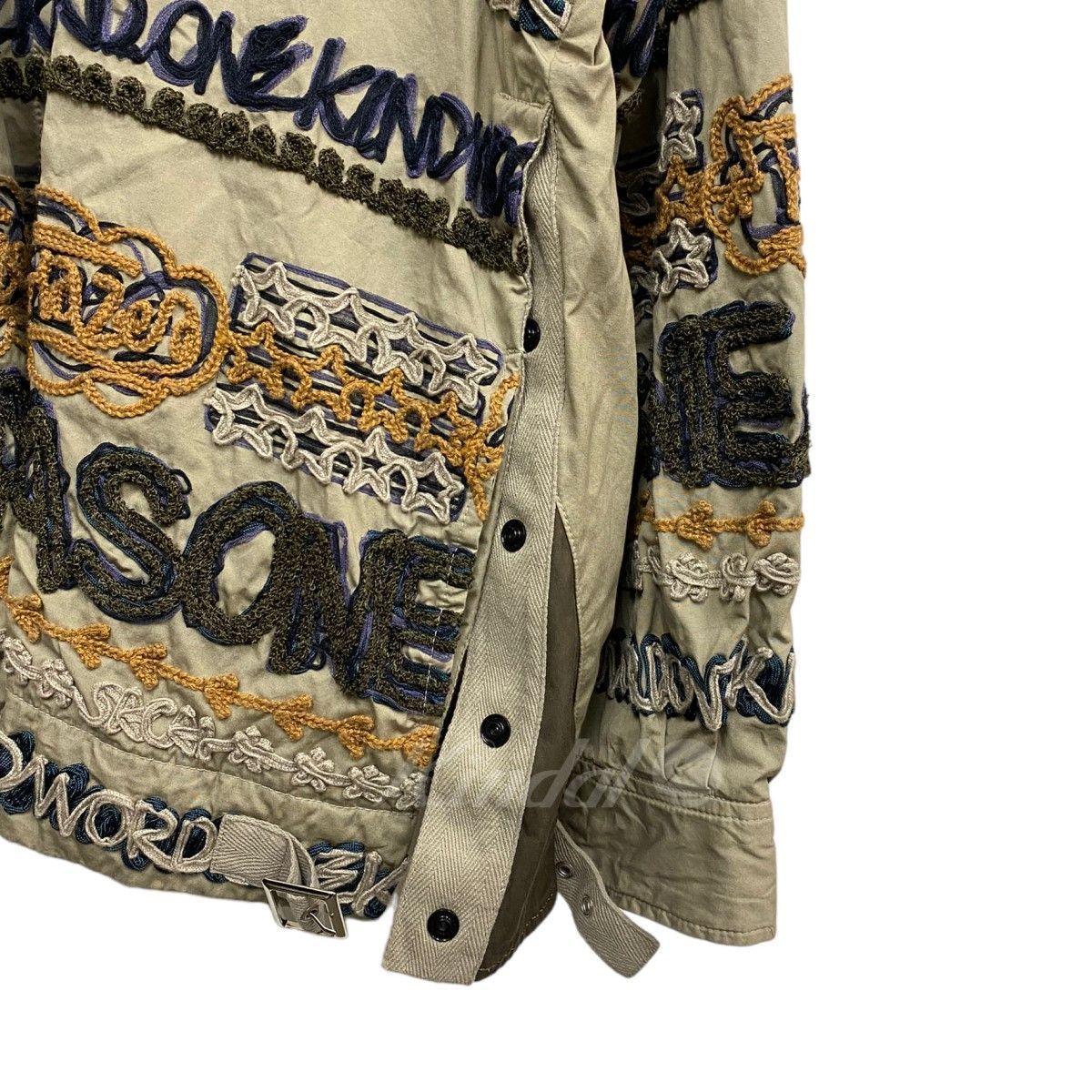 sacai×ERIC HAZE 23SSCode Embroidery Cotton Blouson刺繍ZIPUP