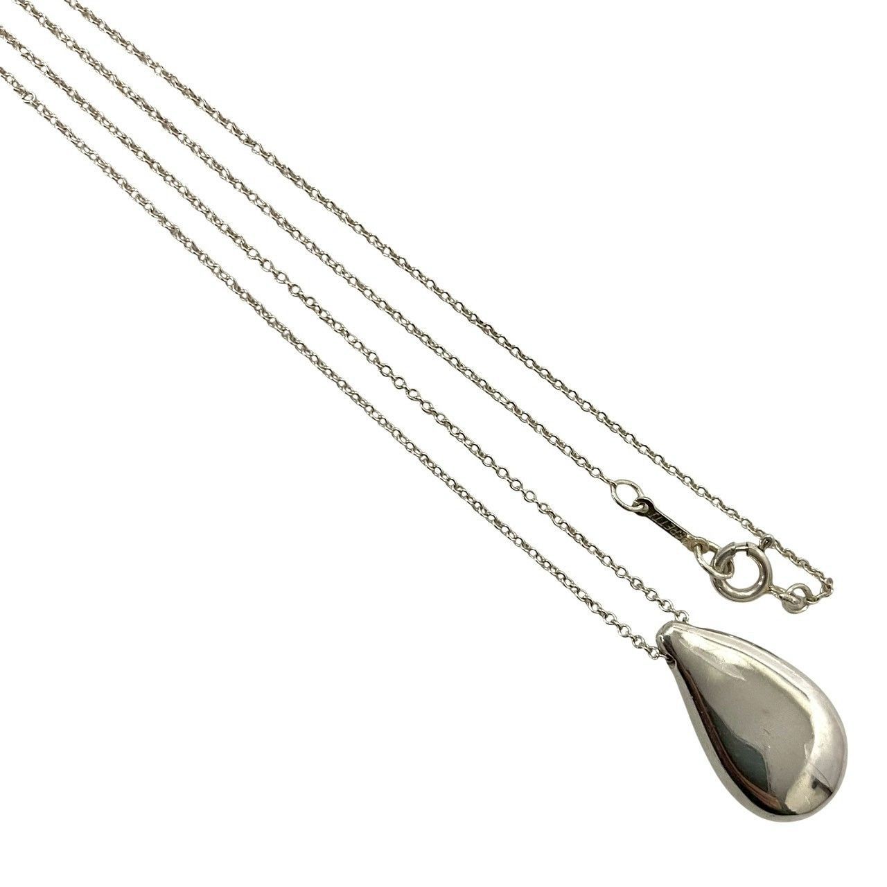Y【TIFFANY&Co.】ティアドロップ ロング ネックレス ELSA PERETTI 