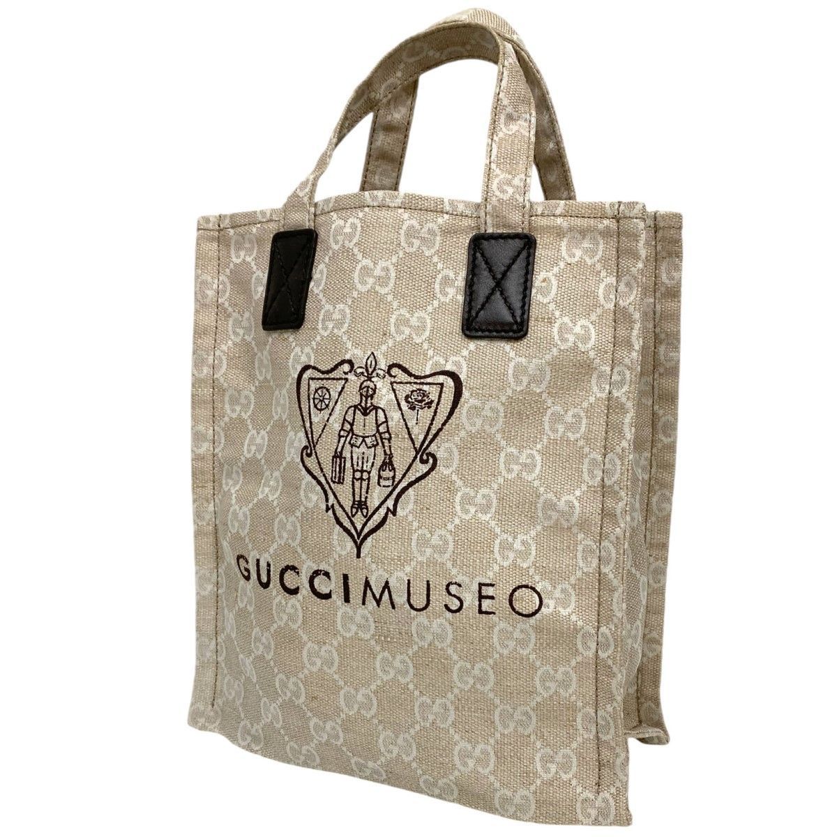 GUCCI GUCCI MUSEOミュゼオミュージアム限定GGキャンバストートバッグ