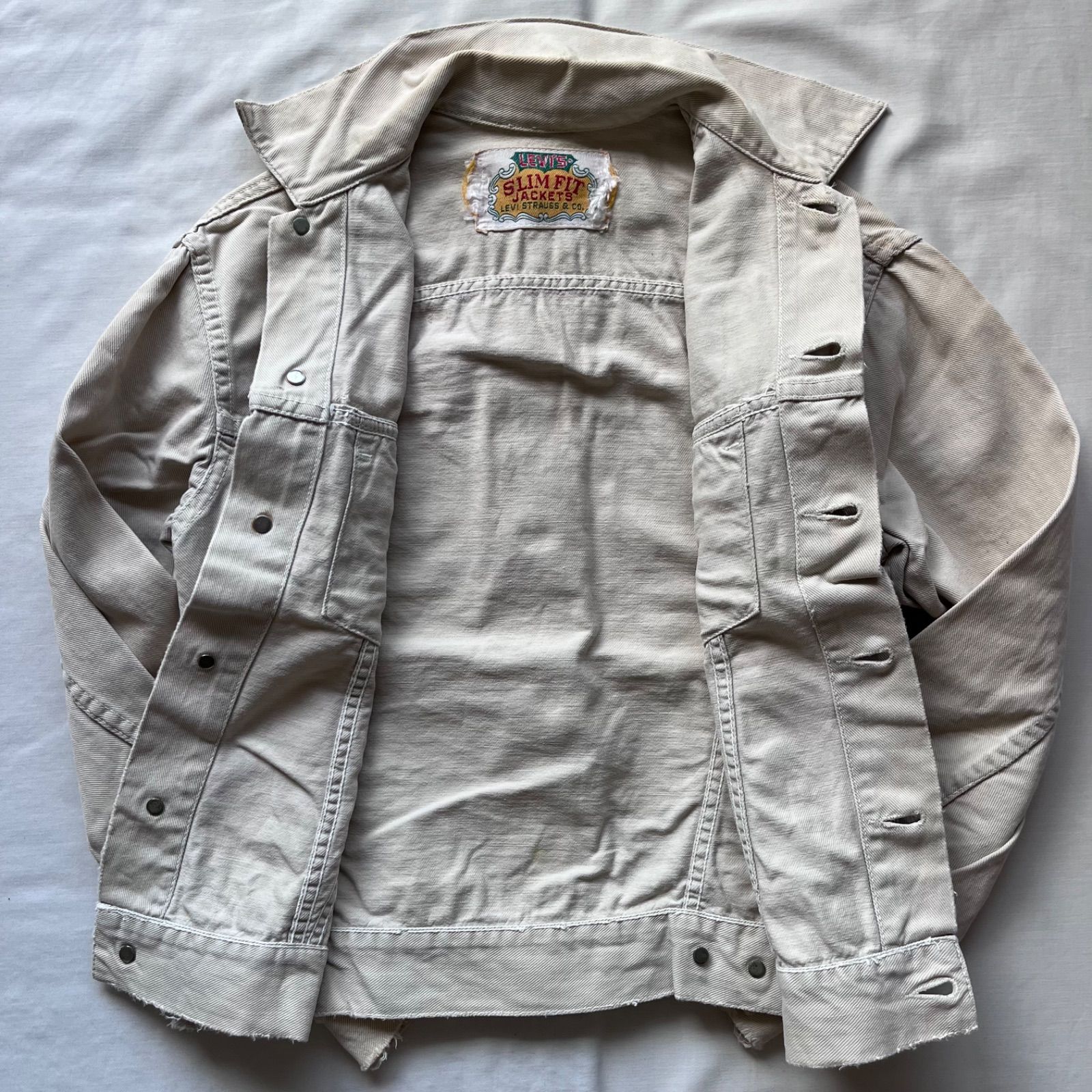levi's リーバイス トラッカージャケット ピケ カツラギ スリット