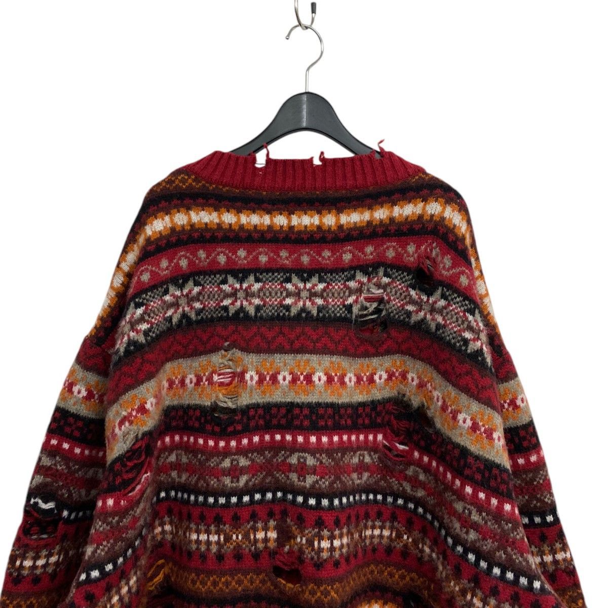 doublet 24AW Oversized Fair-isle Cardiganオーバーサイズニット 