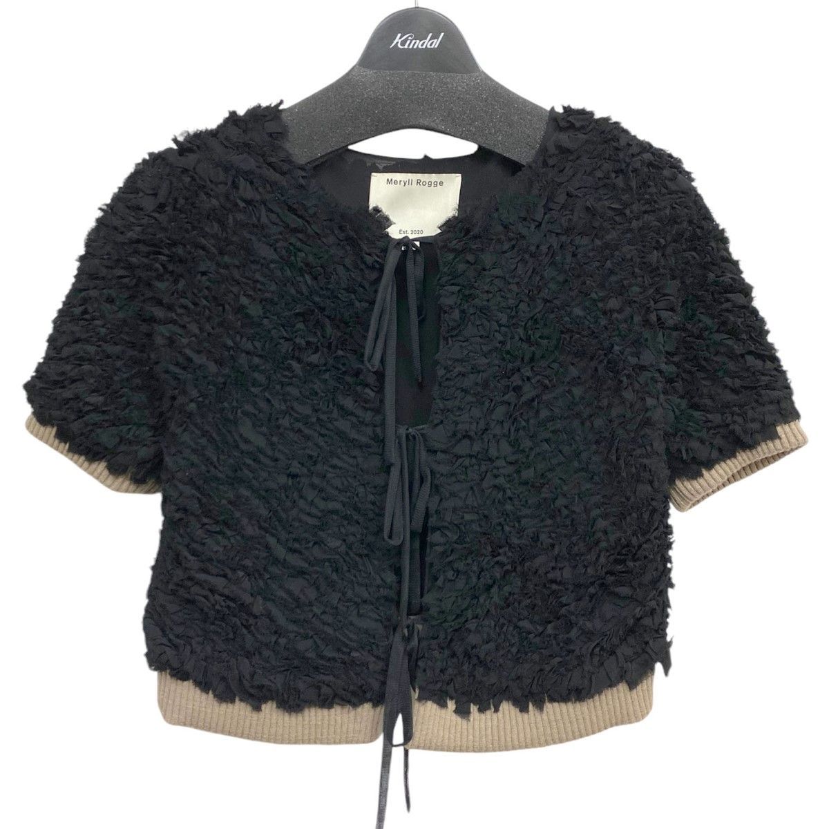 Meryll Rogge 23AW Ruffle Chiffon Short Sleeve Topデザイントップス 