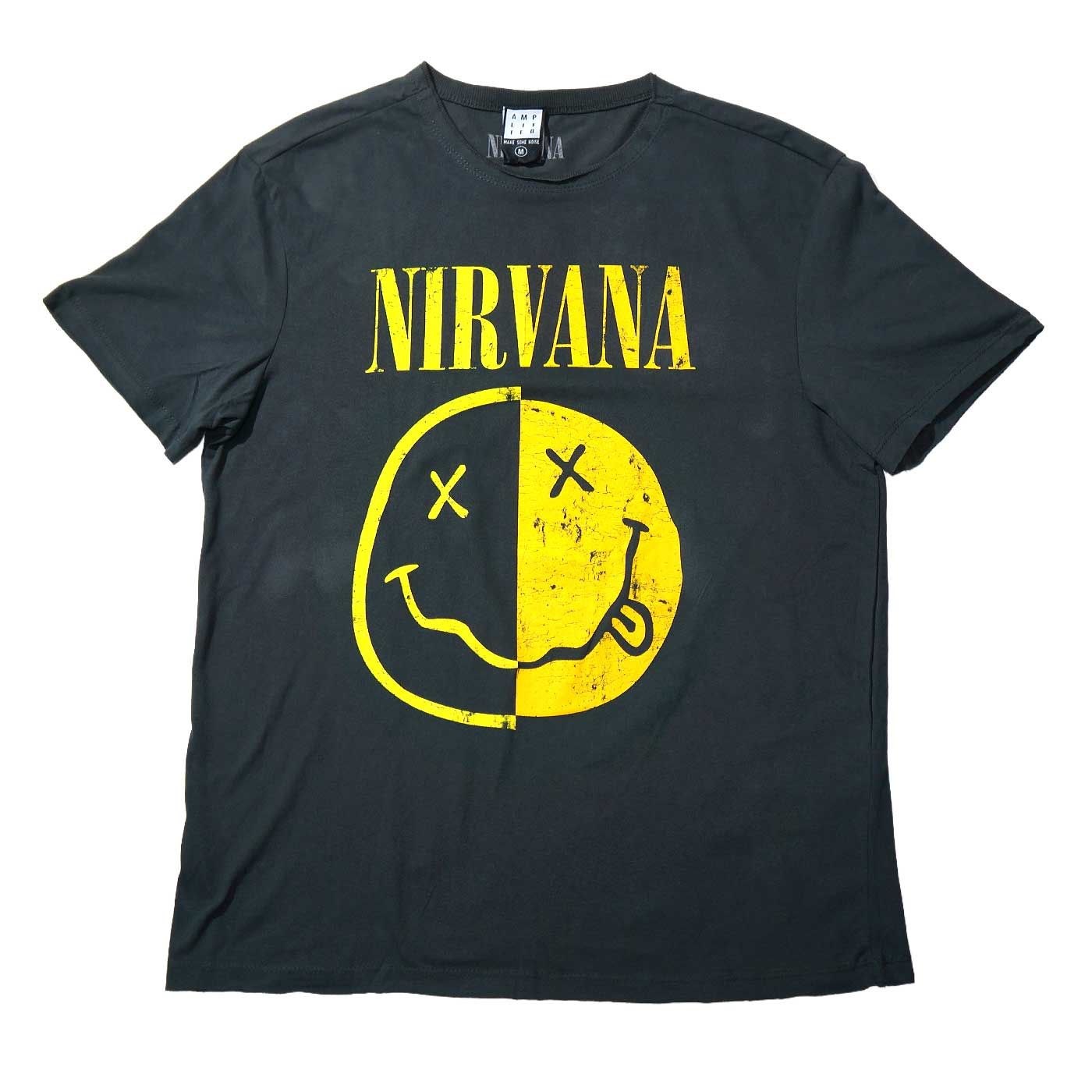 新品 NIRVANA Tシャツ 公式 AMPLIFIED ニルヴァーナ ロックTシャツ