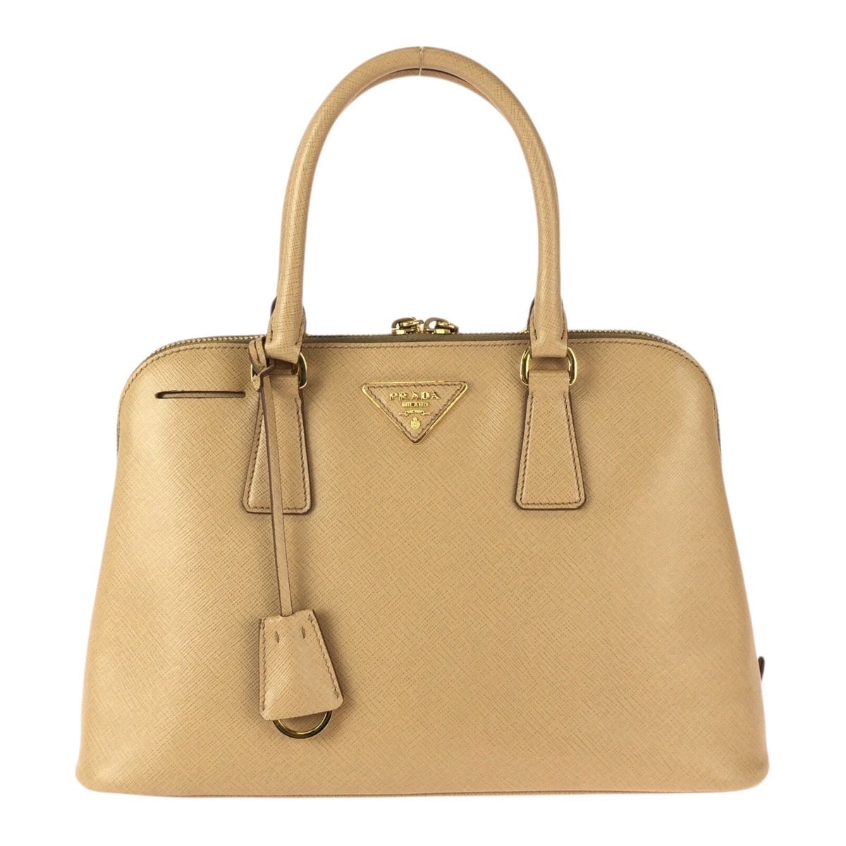 美品✨PRADA 三角ロゴ　サフィアーノ　ゴールドロゴ　ベージュ　レディース 楽天市場】美品 PRADA プラダ サフィアーノ 三角ロゴプレート ベージュ