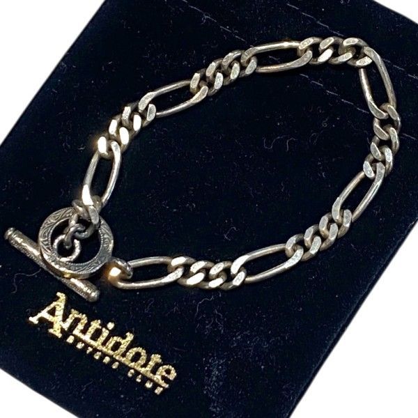 Antidote Silver950 Chain Bracelet Figaro Wide シルバーチェーン