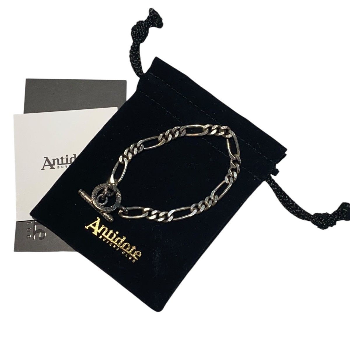 Antidote Silver950 Chain Bracelet Figaro Wide シルバーチェーン