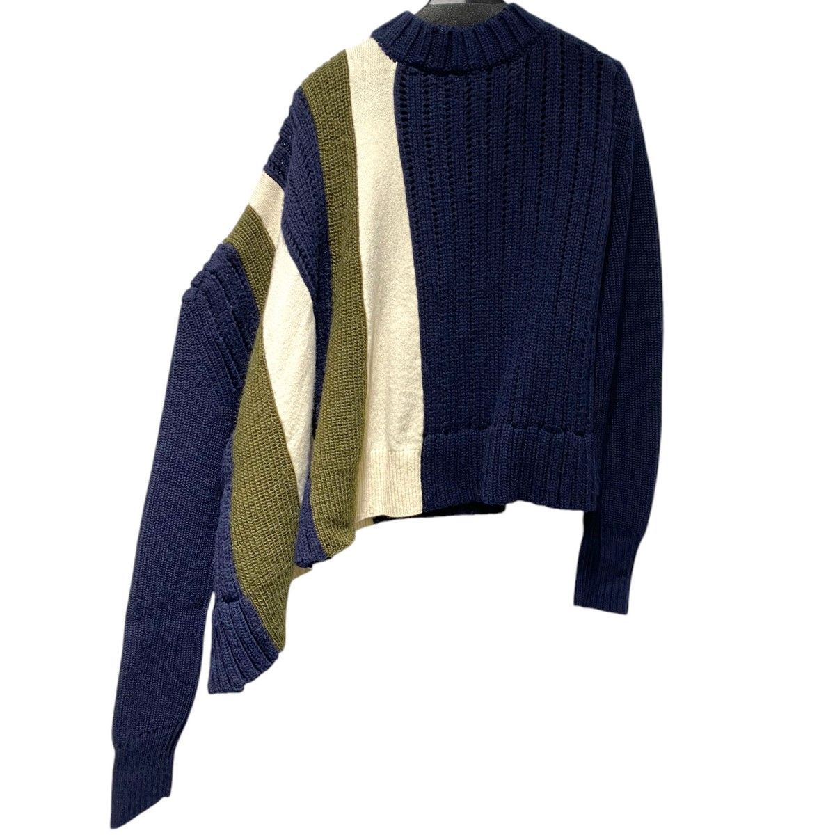 人気カラー✨sacai 20AW ウールニットカーディガン アシンメトリー XL 人気カラー✨sacai 20AW ウールニットカーディガン アシンメトリー XL