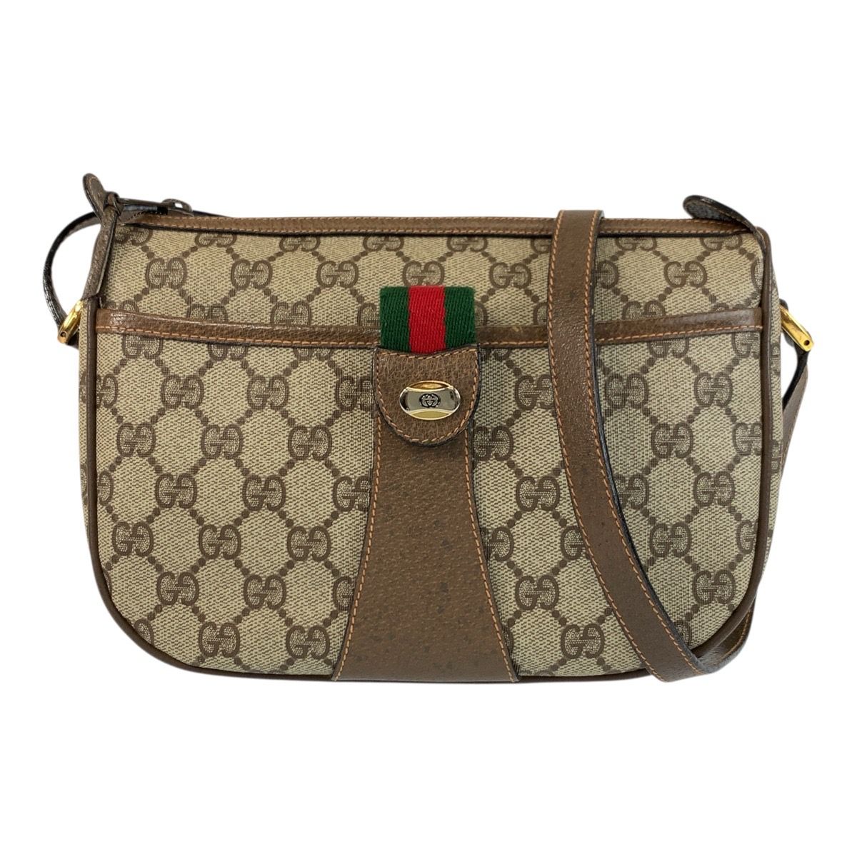 GUCCI グッチ ヴィンテージ シェリーライン ベージュ GGスプリーム