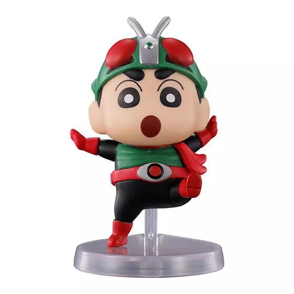中古】トレーディングフィギュア しんちゃん×仮面ライダー新2号