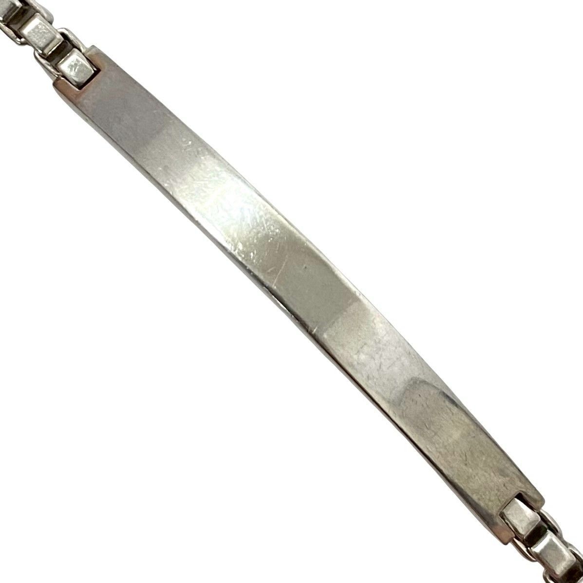 M【TIFFANY&Co.】ベネチアン リンクID ブレスレット 2004 SV925 SILVER