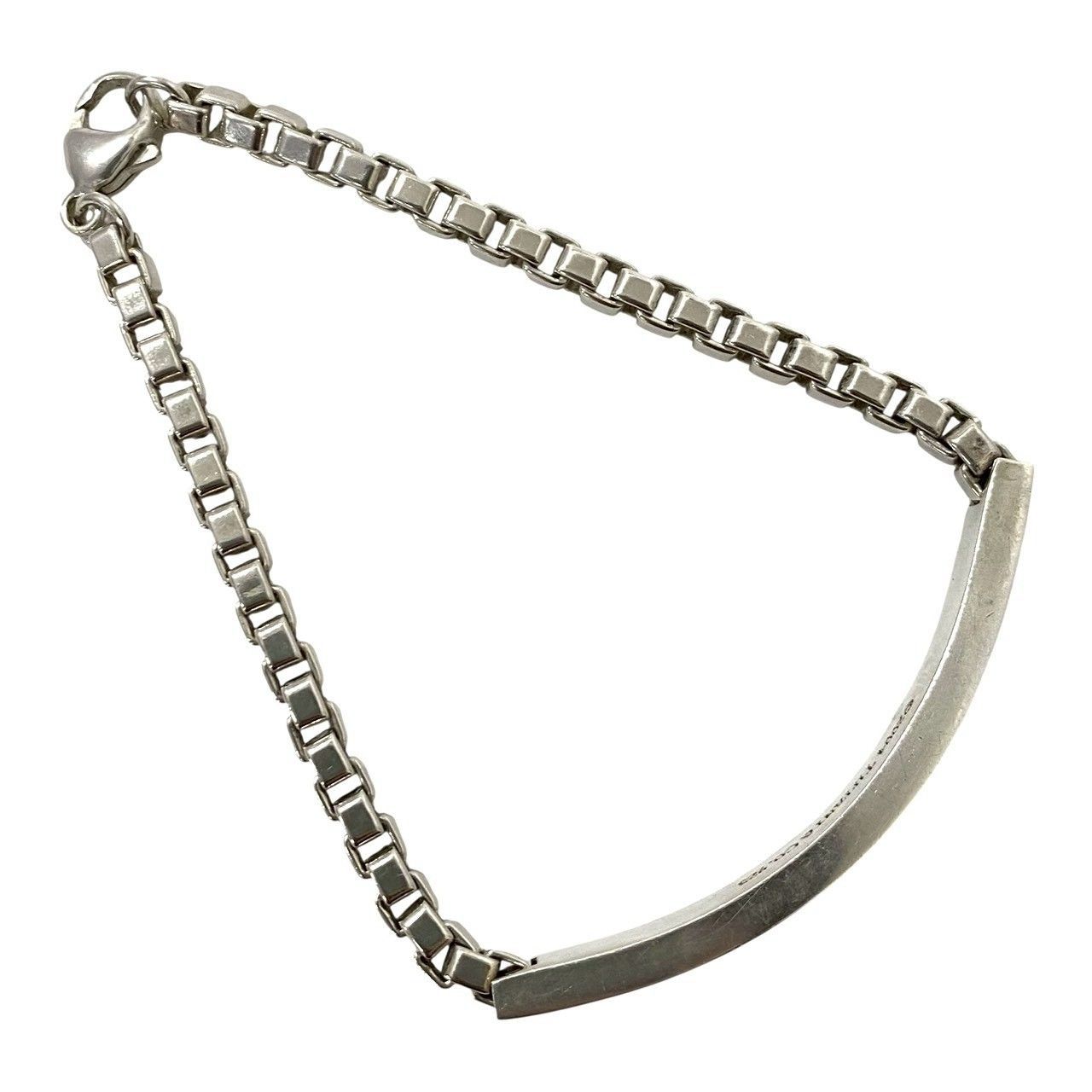 M【TIFFANY&Co.】ベネチアン リンクID ブレスレット 2004 SV925 SILVER