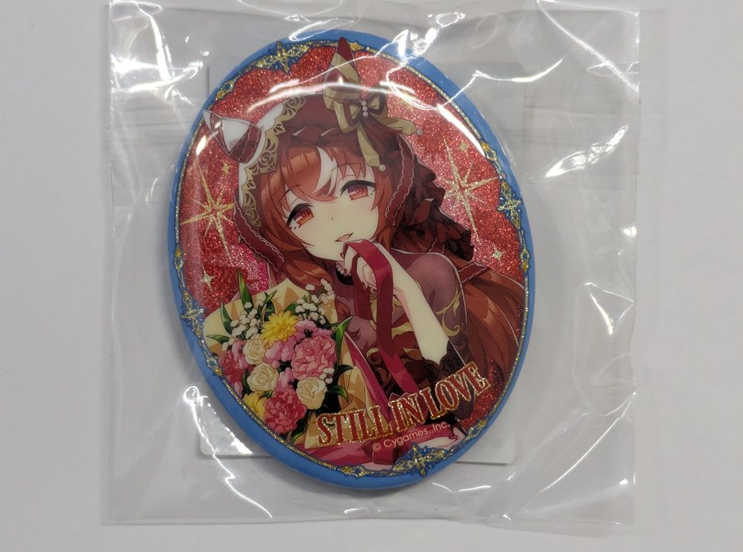 スティルインラブ ウマ娘 プリティーダービー 公式グリッター缶バッジ