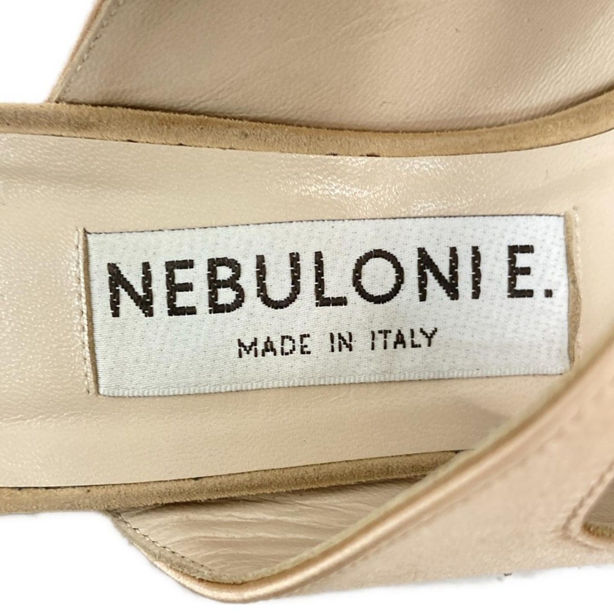 NEBULONI E.(ネブローニ) ミュール 37 レディース - ピンクベージュ