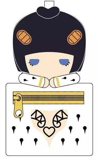 ジョジョの奇妙な冒険 黄金の風 マスコットミニポーチ  ブローノ・ブチャラティ 中古】バッグ(キャラクター) H.ブローノ・ブチャラティ マスコット