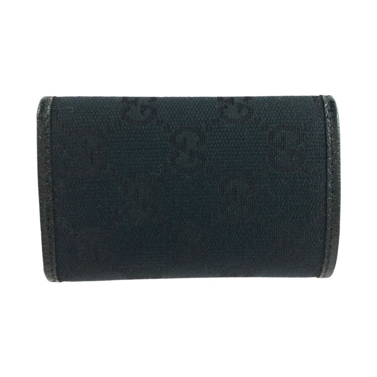 超美品 GUCCI グッチ ブラック 黒 シルバー金具 GGキャンバス/レザー