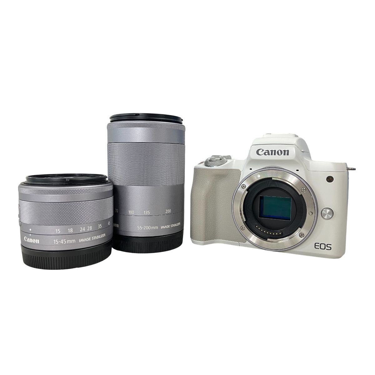 Canon EOS Kiss M2 15-45mm 55-200mm ダブルズームキット ミラーレス