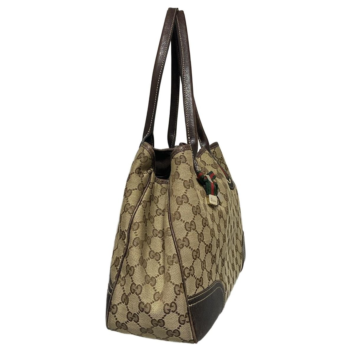 GUCCI(グッチ) トートバッグ プリンシー 163805 ベージュ×ブラウン