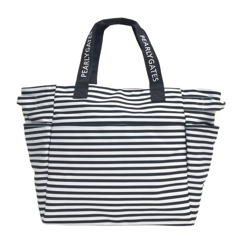 PEARLY GATES パーリーゲイツ ロッカーバッグ ボーダー ネイビー系 FR