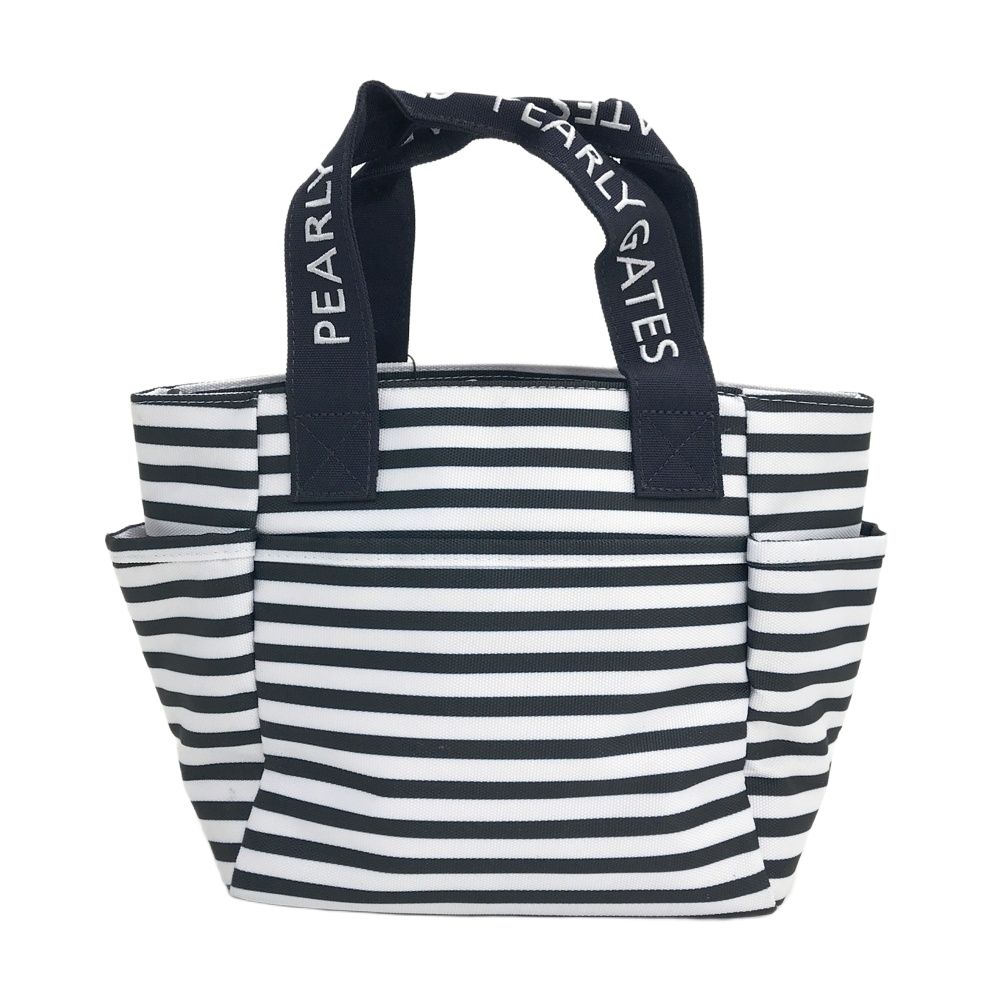 PEARLY GATES パーリーゲイツ カートバッグ ボーダー ネイビー系 FR