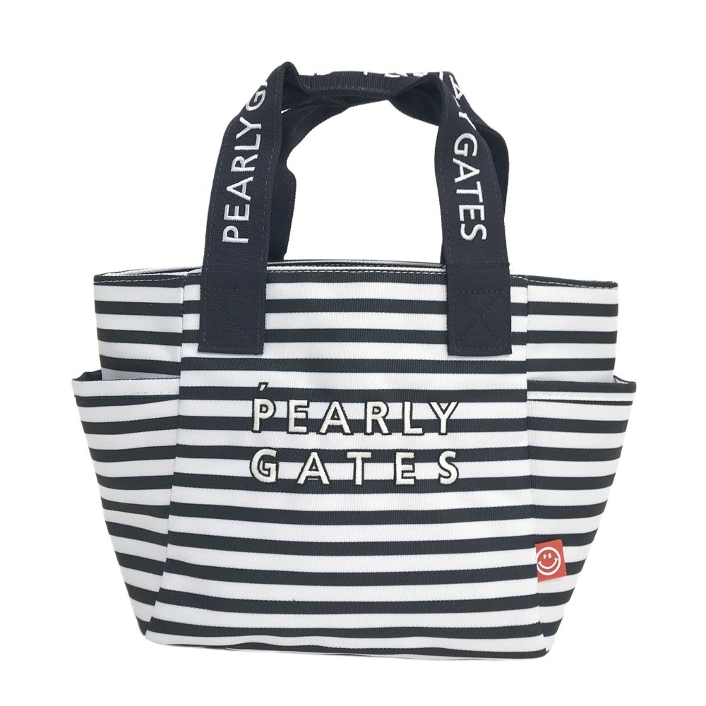PEARLY GATES パーリーゲイツ カートバッグ ボーダー ネイビー系 FR