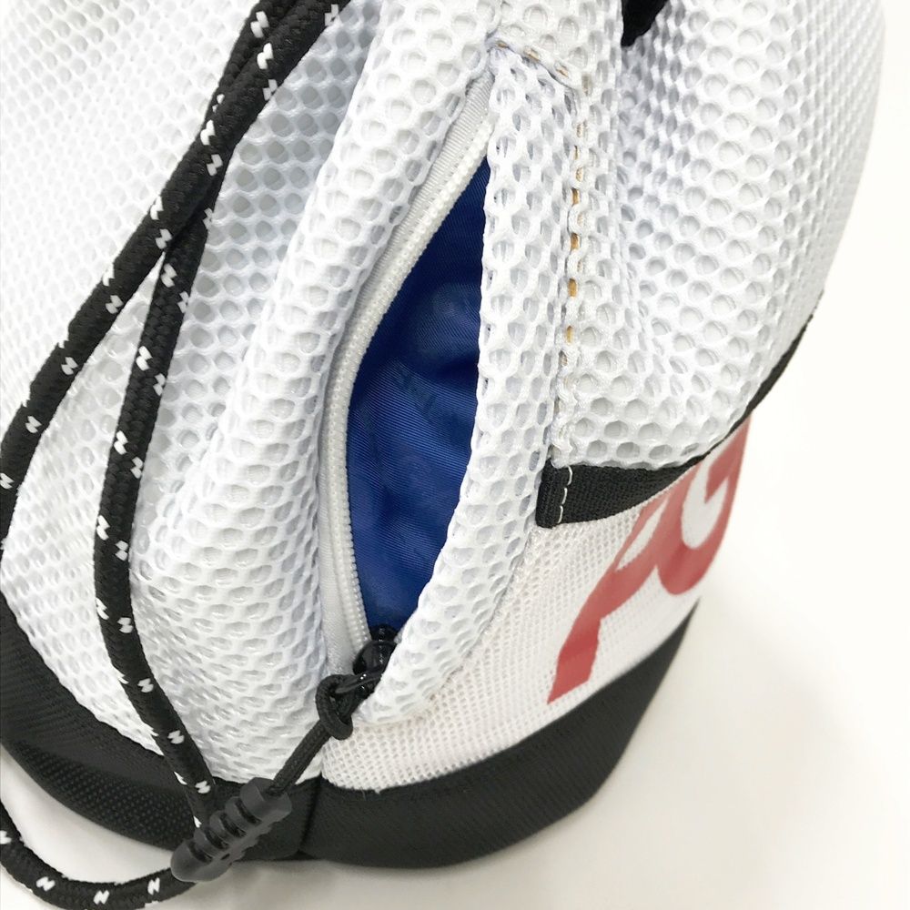 PEARLY GATES パーリーゲイツ カートバッグ ロゴ柄 ホワイト系