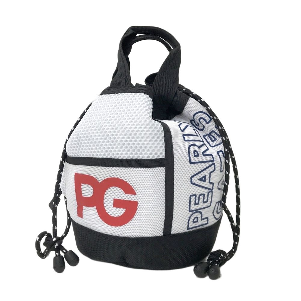 PEARLY GATES パーリーゲイツ カートバッグ ロゴ柄 ホワイト系