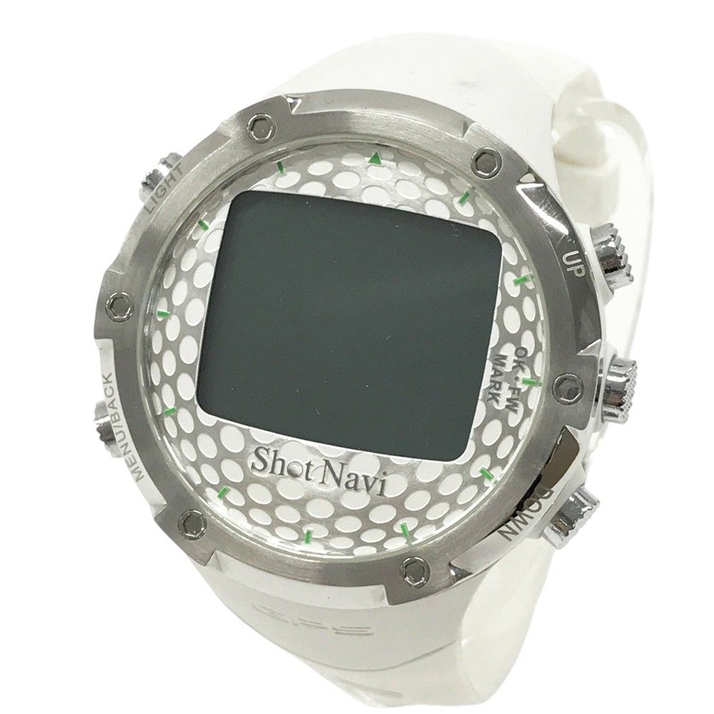 SHOT NAVI ショットナビ W1-FW GPSナビ ゴルフウォッチ ホワイト系