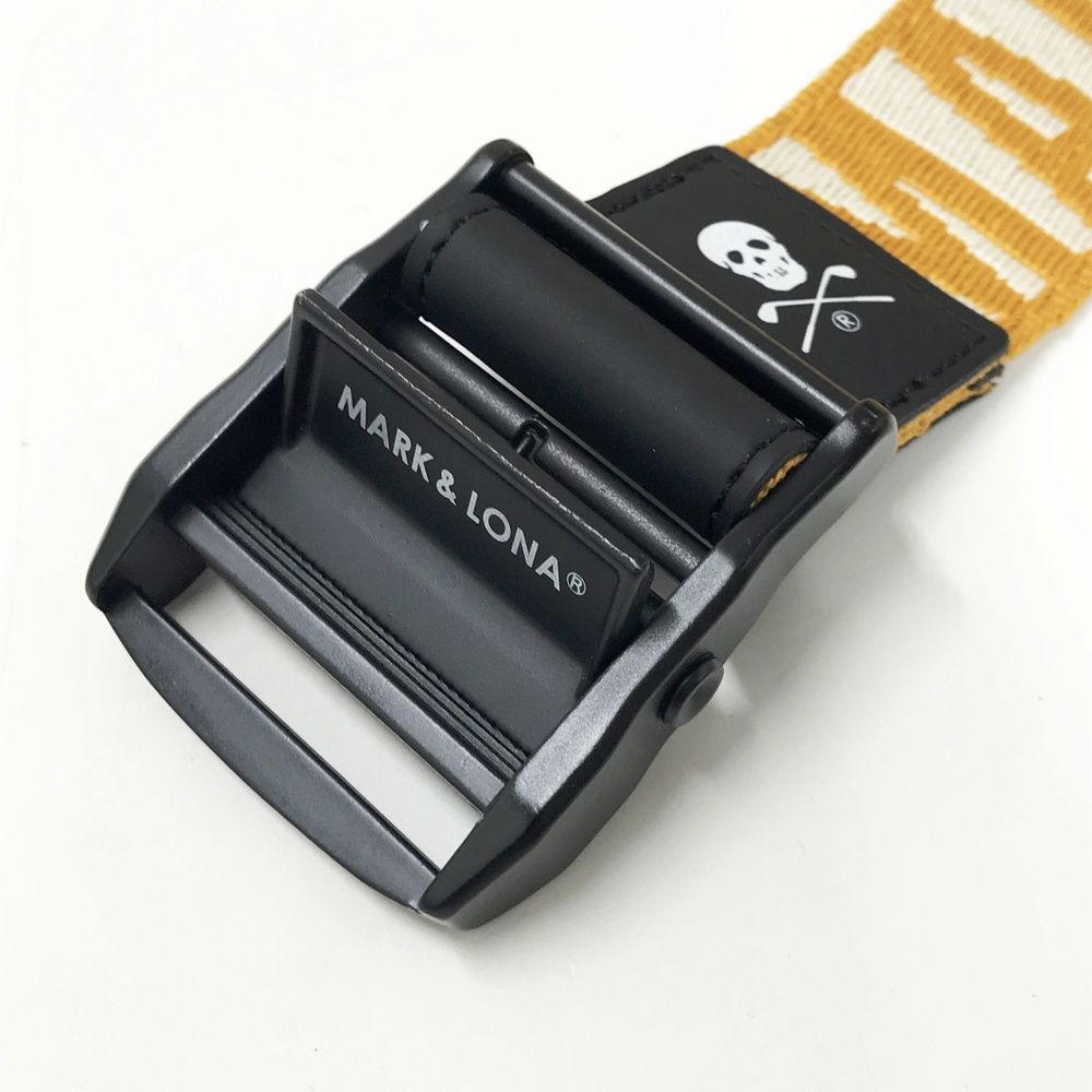 MARK&LONA マークアンドロナ ベルト ロゴ イエロー系 [240101606027