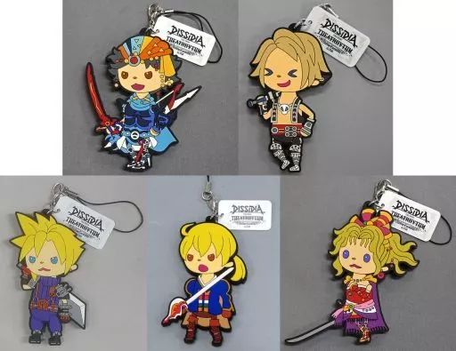 中古】雑貨 全5種セット キャラクターNESiCAストラップ 「ディシディア
