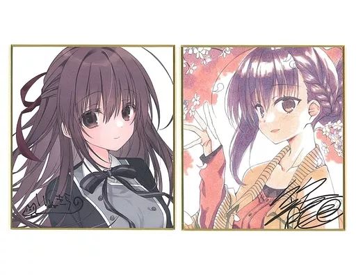 中古】紙製品 [単品] 御桜稟＆鳥谷真琴 キャラクターミニ色紙 「PC