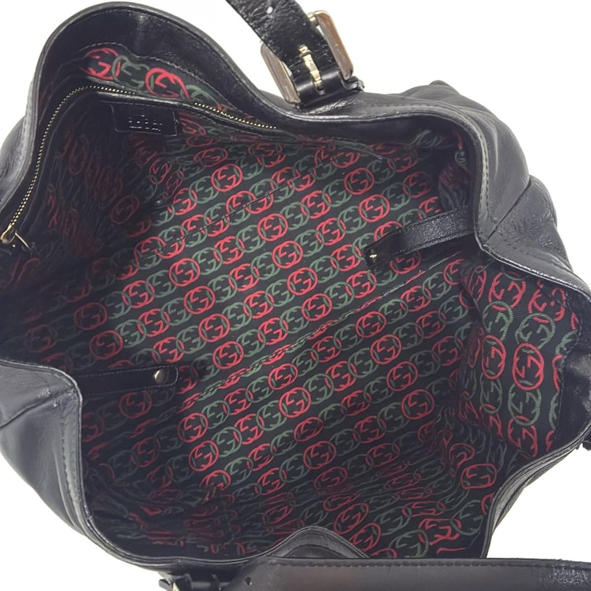 GUCCI(グッチ) トートバッグ ブリット 162094 黒 レザー GUCCI(グッチ) トートバッグ ブリット 162094 黒 レザー - メルカリ