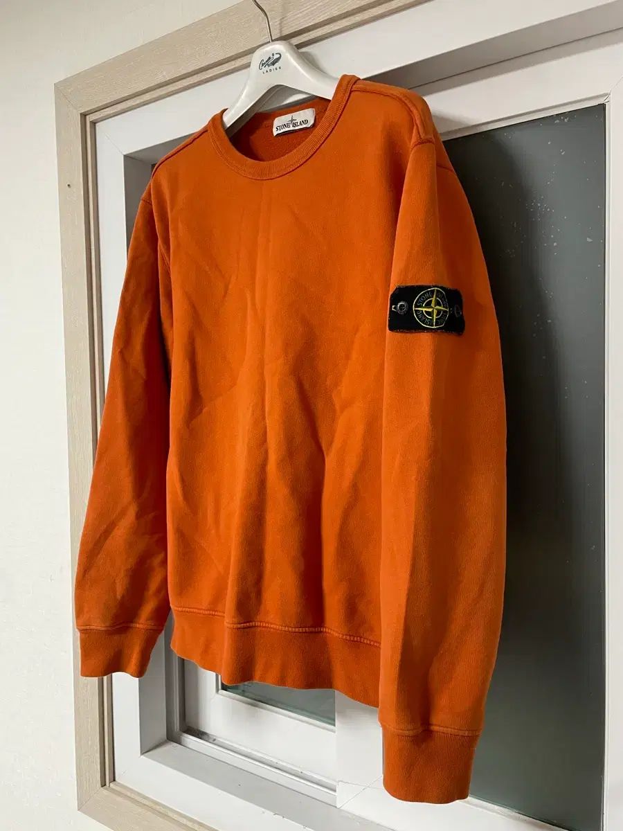 STONE  オレンジ 長袖トレーナー L ストーンアイランド オレンジ スウェット - メルカリ