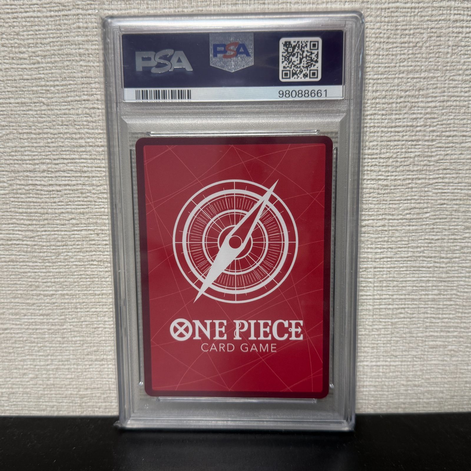 【PSA10】 ルフィ リーダーカード 箔押しパラレル psa10 PSA10鑑定済】モンキー・D・ルフィ【リーダーパラレル】《紫