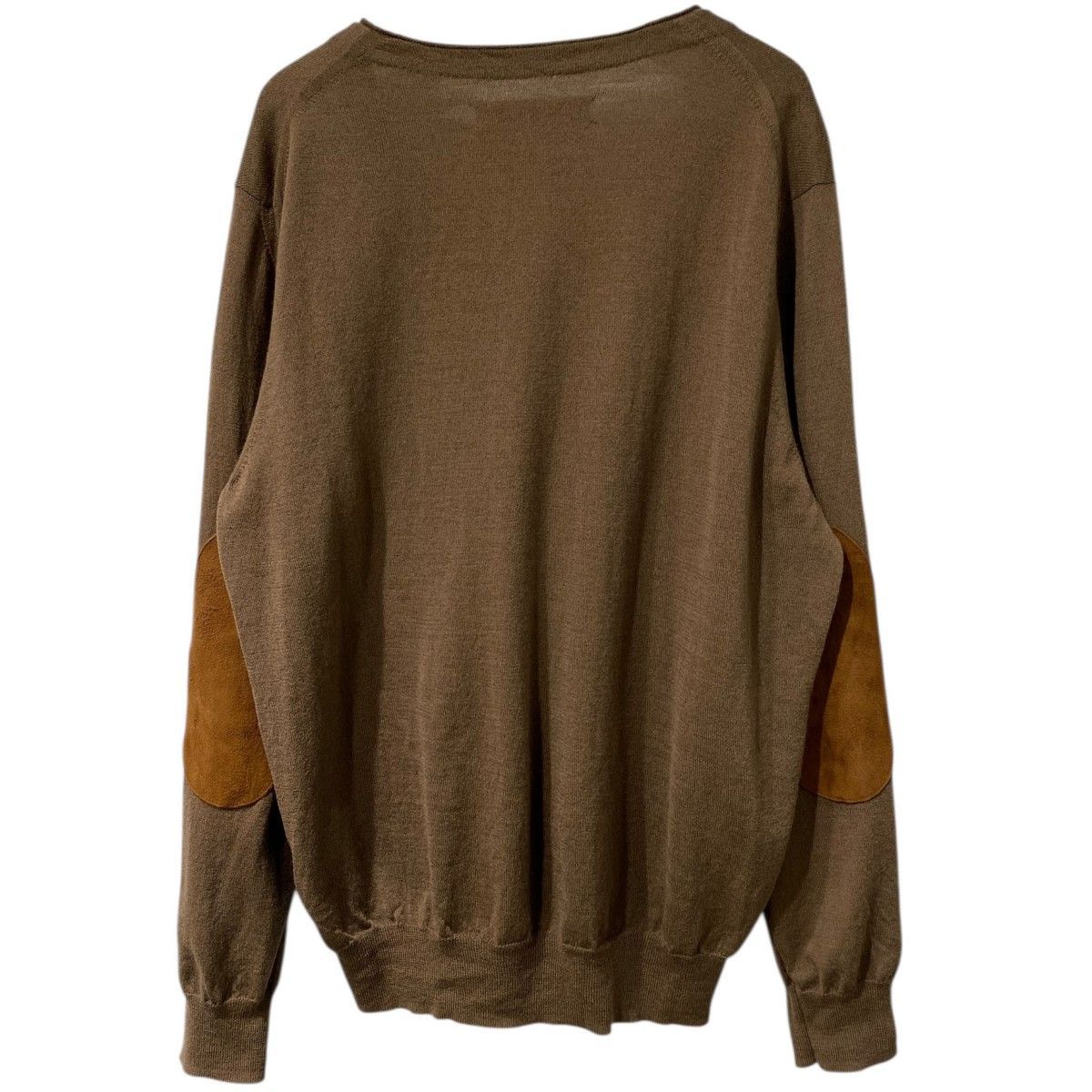 NAHYAT×L'ECHOPPE 24SS 別注 V NECK SWEATERエルボーパッチVネック