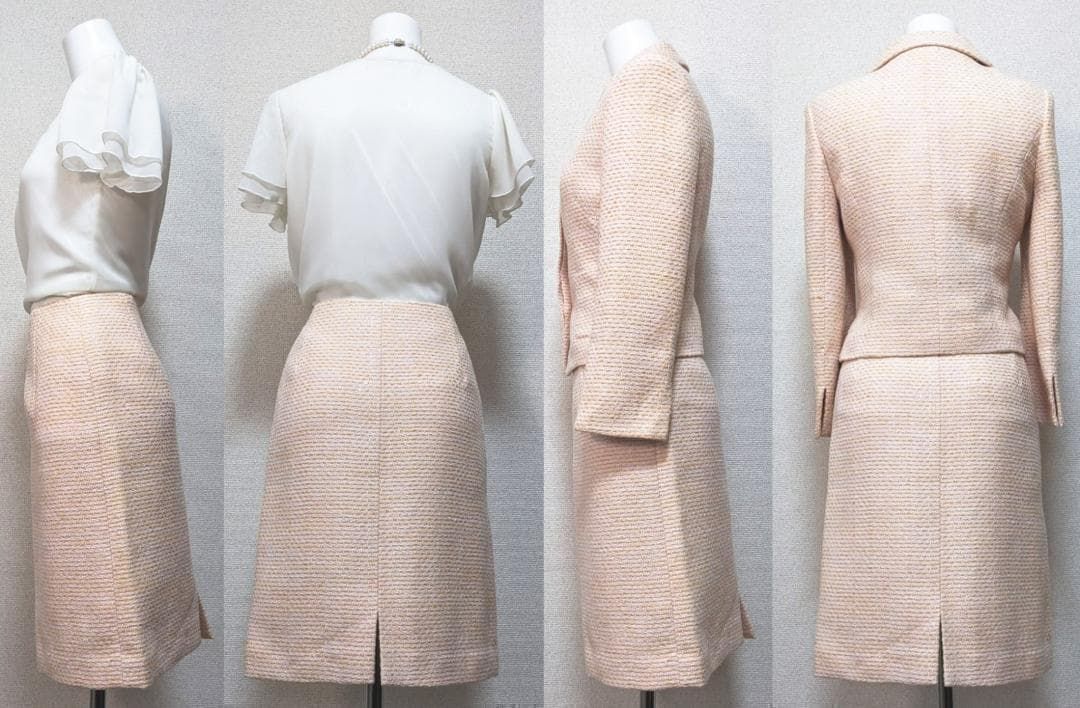 〇当日発送可能【美品】ハロッズ　セレモニースーツ　ほのかなラメ感　清楚な印象 〇当日発送可能【美品】ハロッズ セレモニースーツ ほのかなラメ感