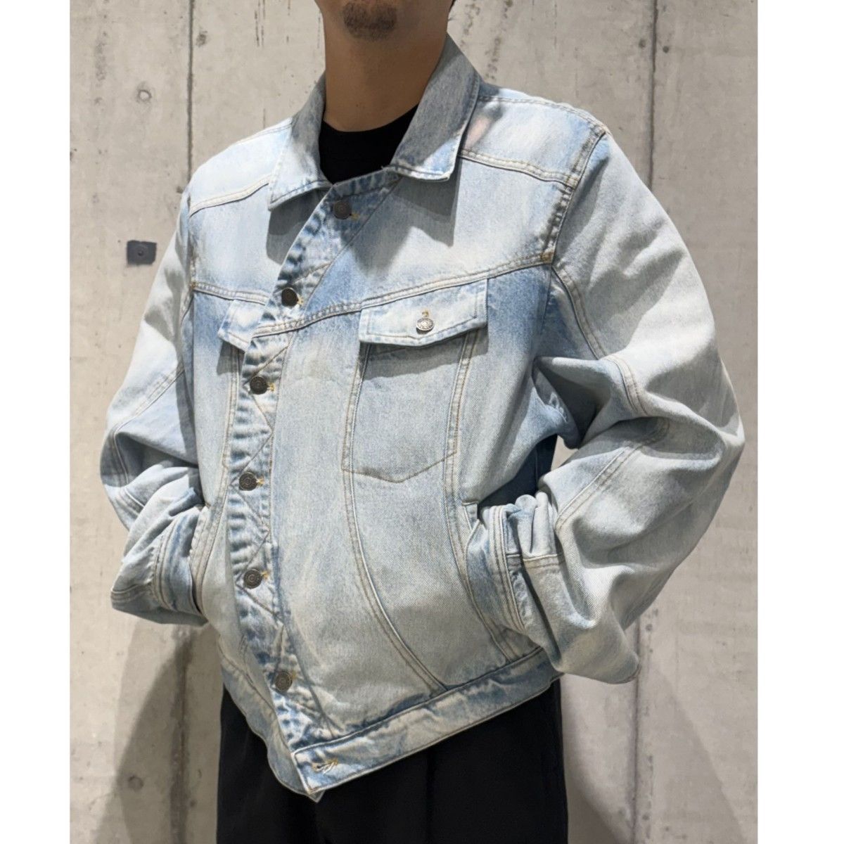 EgonLab 24SS Wrapped Denim Jacket変形デニムジャケット