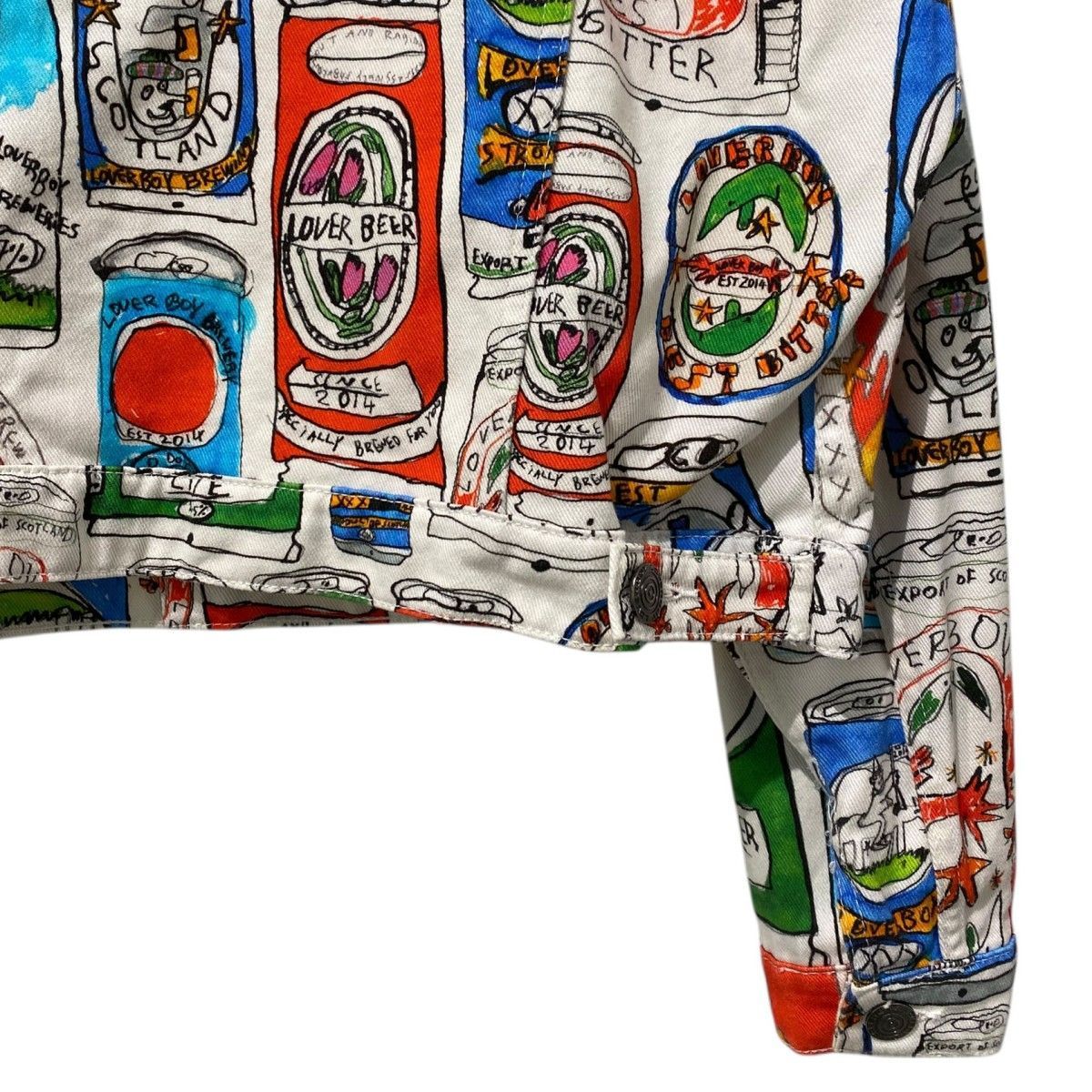 CHARLES JEFFREY LOVERBOY 22AW ビール缶Art Denim Jacketアートデニム 