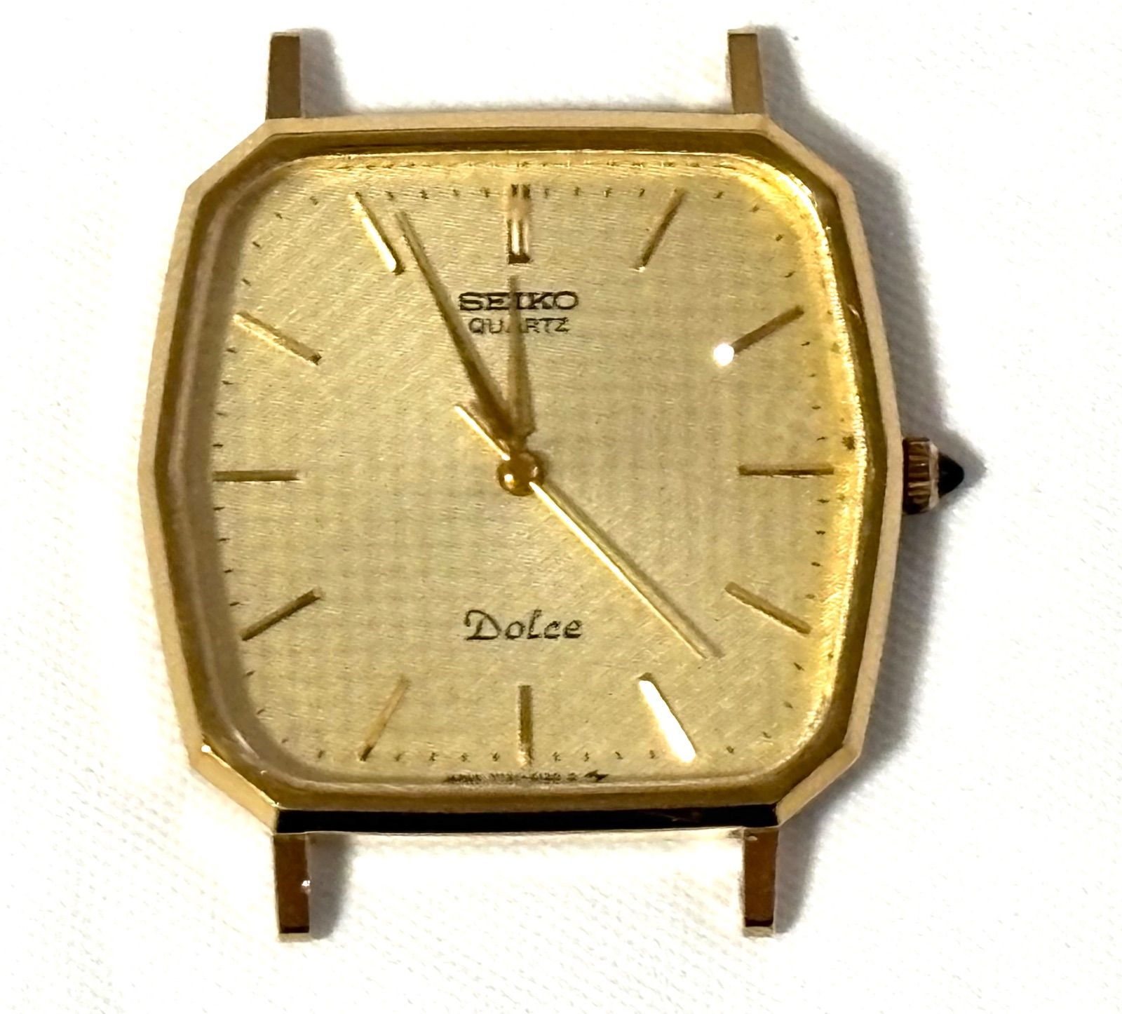 7731-5120 Dolce セイコー SEIKO ドルチェ 新品電池 ゴールド文字盤 QZ 