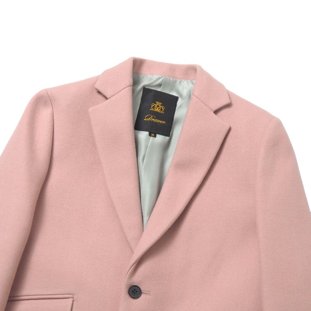 Drawer ドゥロワー チェスターコート36 Drawer ドゥロワー コート サイズ36 メルトン チェスターコート