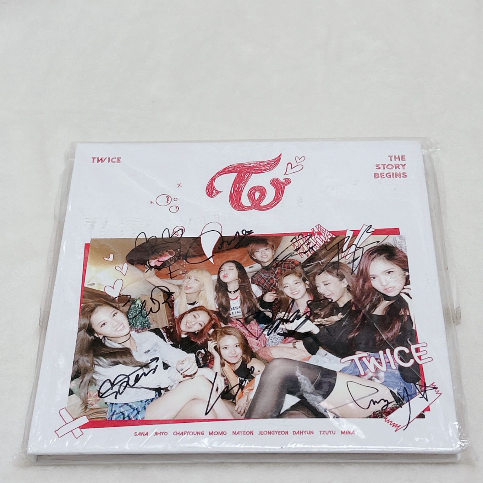 TWICE the story begins 直筆　サイン入り CD アルバム 希少】twice the story begins 直筆 サイン - メルカリ