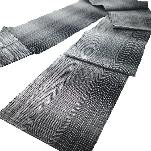 新古品】 名古屋帯 未使用 結城紬 奥順 はたおり娘 八寸 全通 正絹