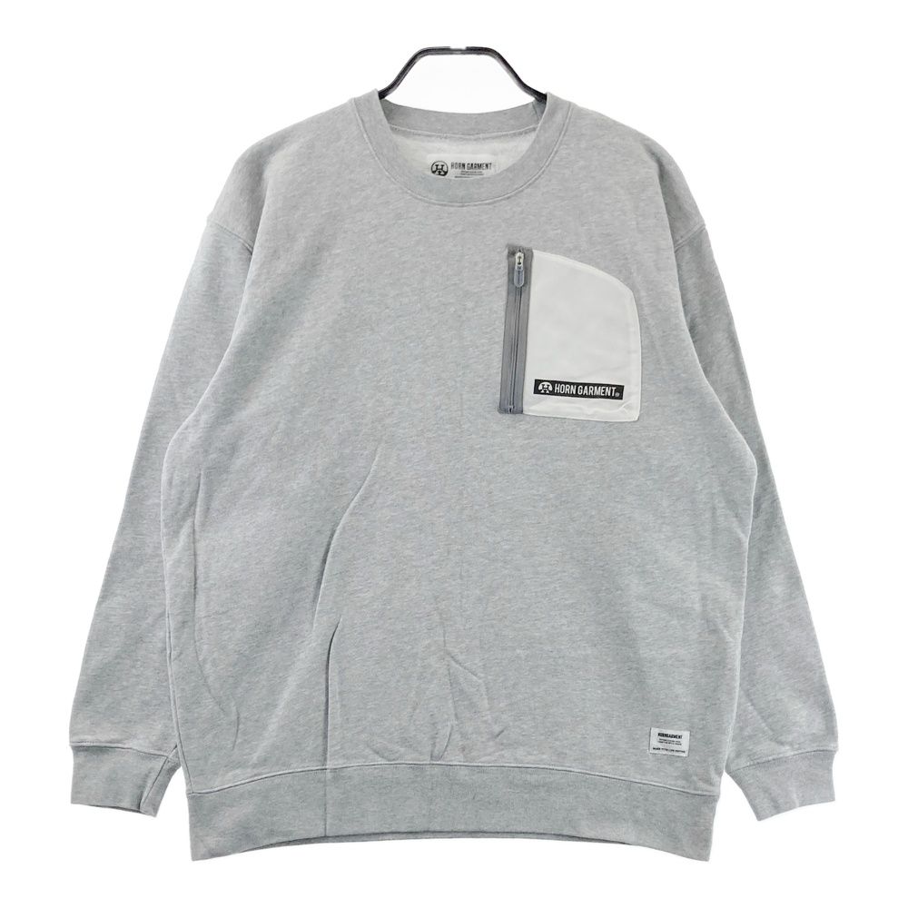 サイズ：48 HORN GMT ホーン ガーメント スウェットトレーナー グレー