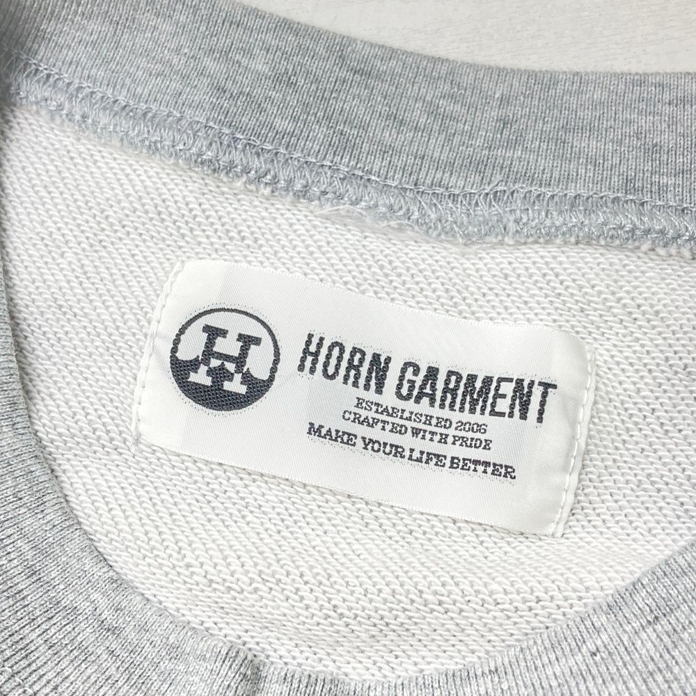 サイズ：48 HORN GMT ホーン ガーメント スウェットトレーナー グレー