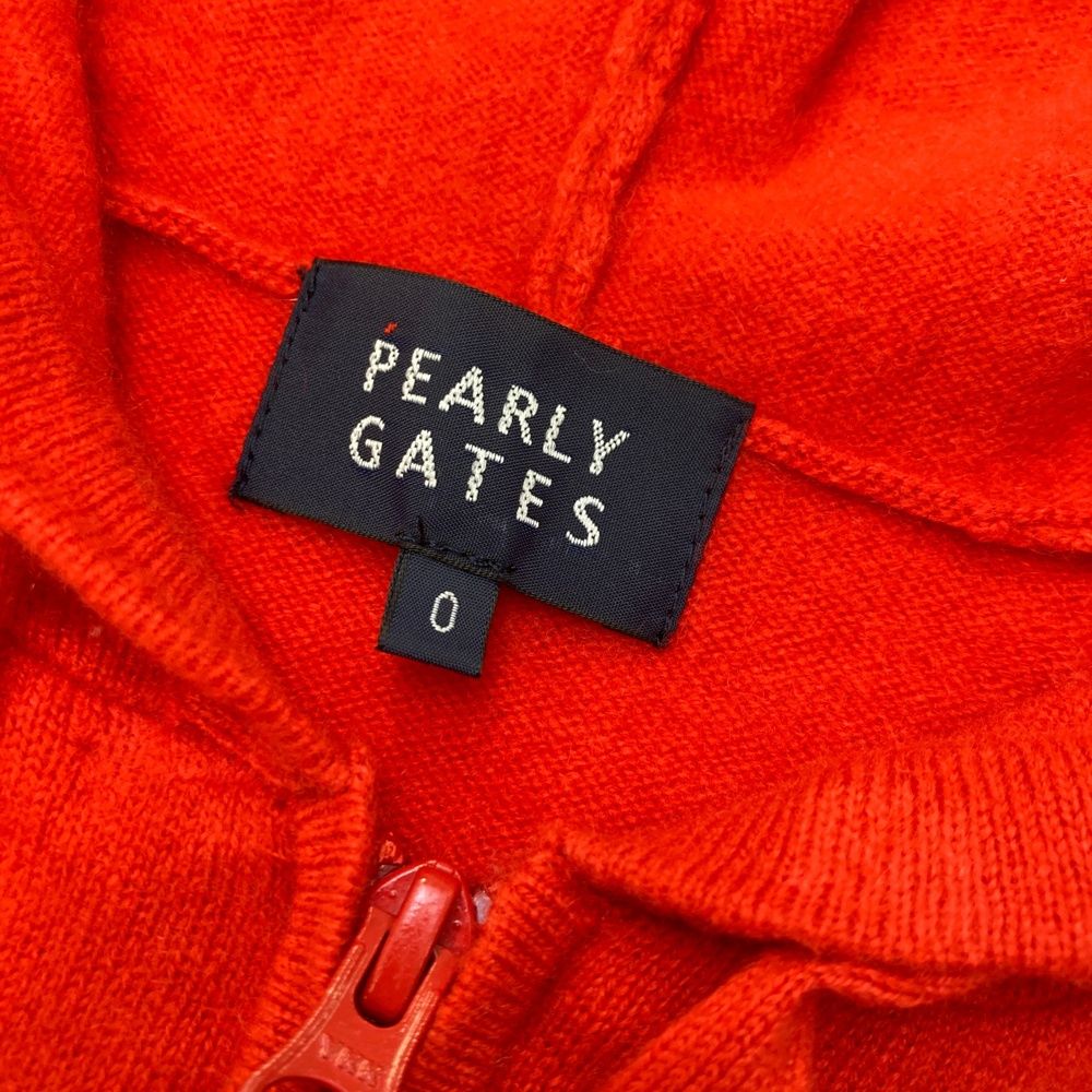 サイズ：0 PEARLY GATES パーリーゲイツ カシミヤ ニットパーカー